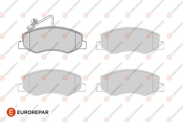 EUROREPAR 1686263680 - Bremžu uzliku kompl., Disku bremzes ps1.lv