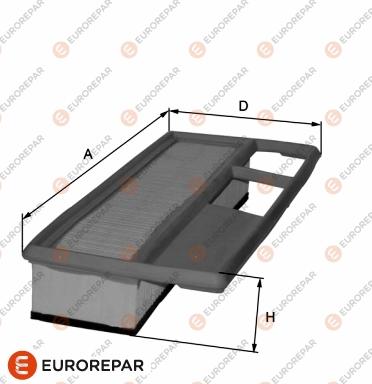 EUROREPAR 1680348680 - Gaisa filtrs ps1.lv