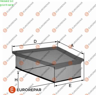 EUROREPAR 1680353880 - Gaisa filtrs ps1.lv