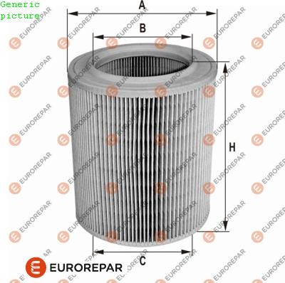 EUROREPAR 1680330480 - Gaisa filtrs ps1.lv