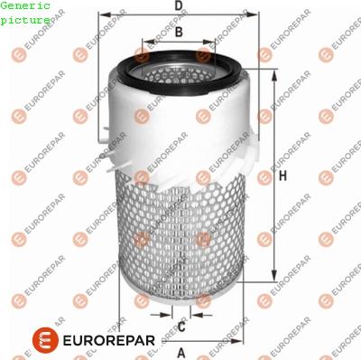 EUROREPAR 1680332580 - Gaisa filtrs ps1.lv