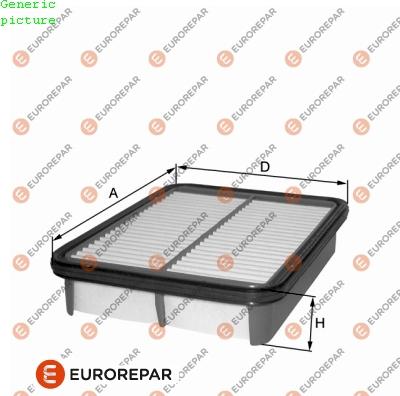 EUROREPAR 1680342980 - Gaisa filtrs ps1.lv