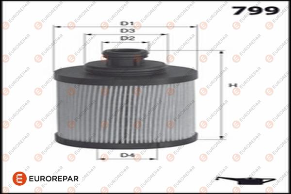 EUROREPAR 1682952980 - Eļļas filtrs ps1.lv