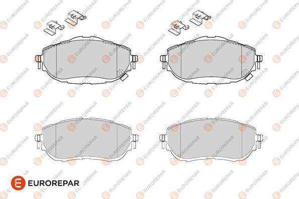 EUROREPAR 1682313580 - Bremžu uzliku kompl., Disku bremzes ps1.lv