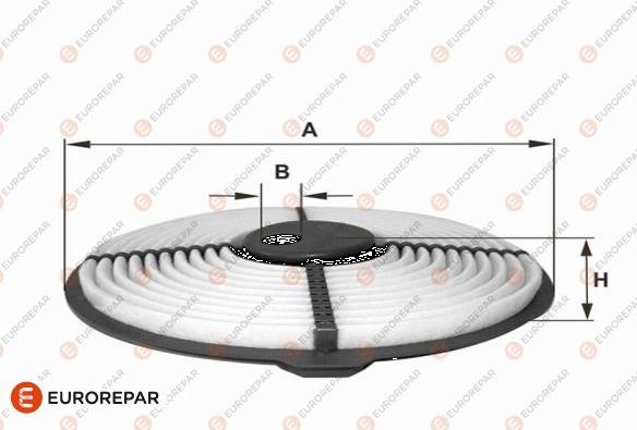 EUROREPAR 1682260680 - Gaisa filtrs ps1.lv