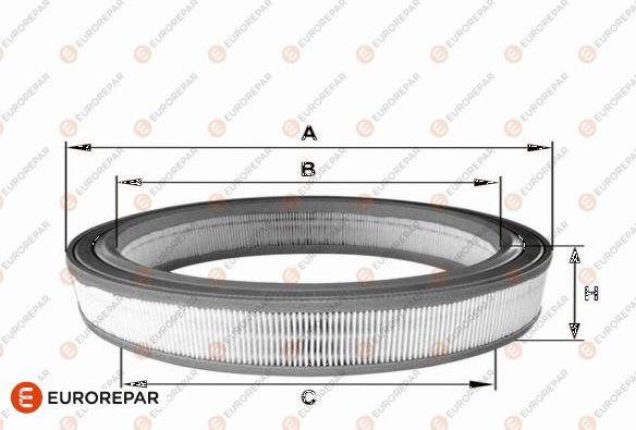 EUROREPAR 1682267080 - Gaisa filtrs ps1.lv