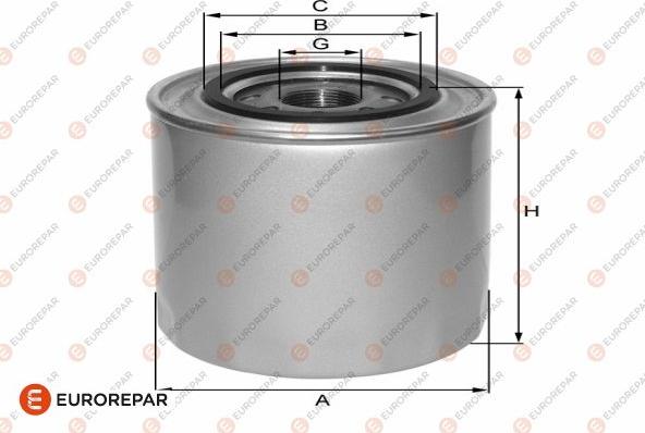 EUROREPAR 1682281080 - Eļļas filtrs ps1.lv