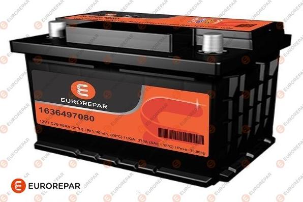 EUROREPAR 1636498280 - Startera akumulatoru baterija ps1.lv