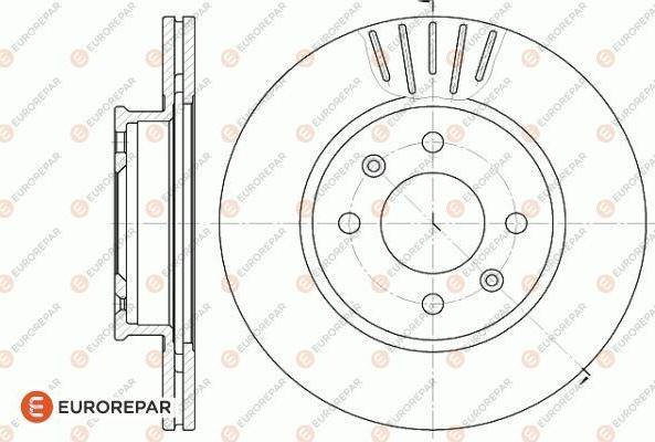 EUROREPAR 1622816180 - Bremžu diski ps1.lv