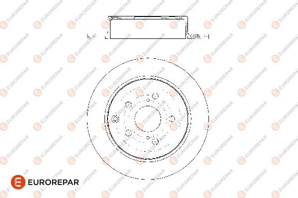 EUROREPAR 1676009080 - Bremžu diski ps1.lv