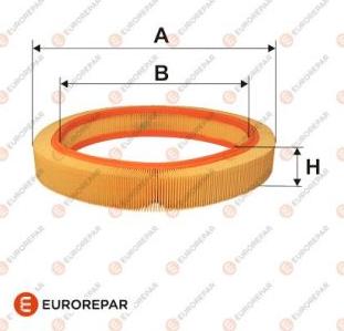 EUROREPAR E147141 - Gaisa filtrs ps1.lv