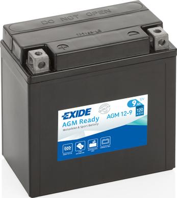 Exide AGM12-9 - Startera akumulatoru baterija ps1.lv