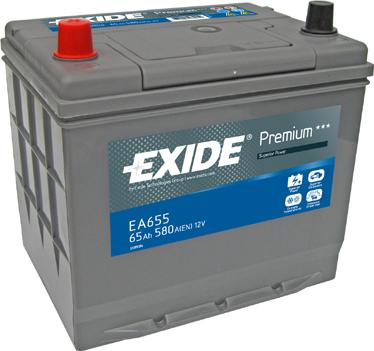 Exide EA655 - Startera akumulatoru baterija ps1.lv