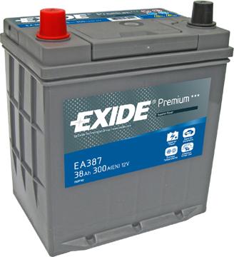 Exide EA387 - Startera akumulatoru baterija ps1.lv