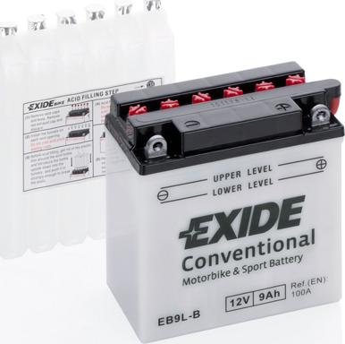 Exide EB9L-B - Startera akumulatoru baterija ps1.lv