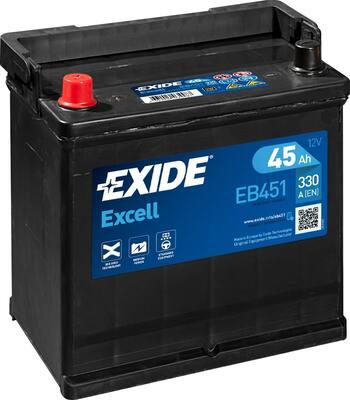 Exide EB451 - Startera akumulatoru baterija ps1.lv