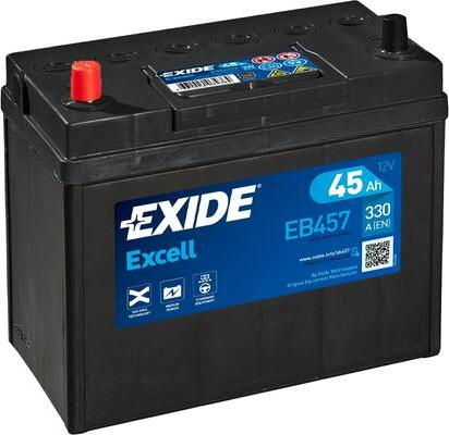 Exide EB457 - Startera akumulatoru baterija ps1.lv