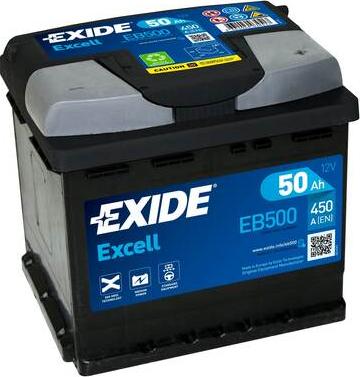 Exide EB500 - Startera akumulatoru baterija ps1.lv