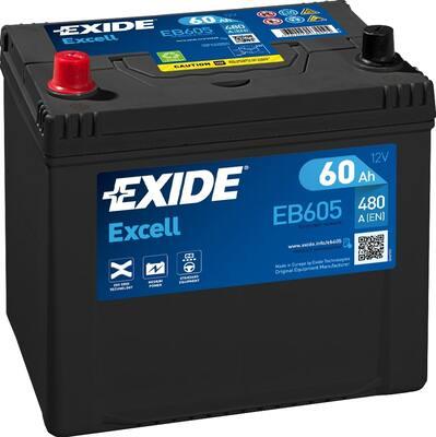 Exide EB605 - Startera akumulatoru baterija ps1.lv