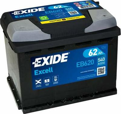 Exide EB620 - Startera akumulatoru baterija ps1.lv