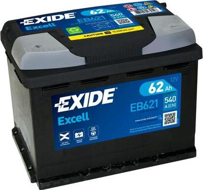 Exide EB621 - Startera akumulatoru baterija ps1.lv