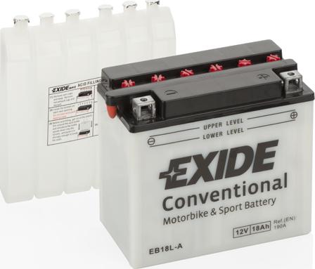 Exide EB18L-A - Startera akumulatoru baterija ps1.lv