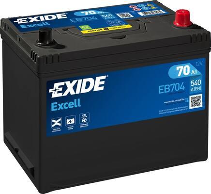 Exide EB704 - Startera akumulatoru baterija ps1.lv