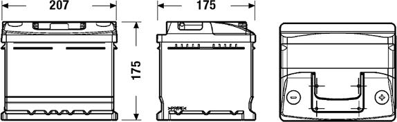 Exide EC412 - Startera akumulatoru baterija ps1.lv