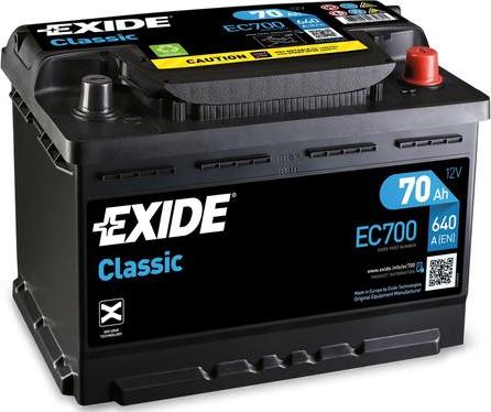 Exide EC700 - Startera akumulatoru baterija ps1.lv