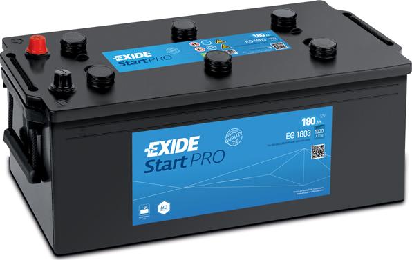 Exide EG1803 - Startera akumulatoru baterija ps1.lv