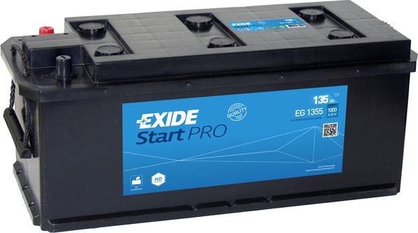 Exide EG1355 - Startera akumulatoru baterija ps1.lv