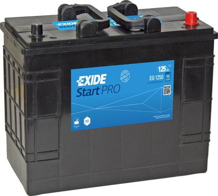 Exide EG1250 - Startera akumulatoru baterija ps1.lv