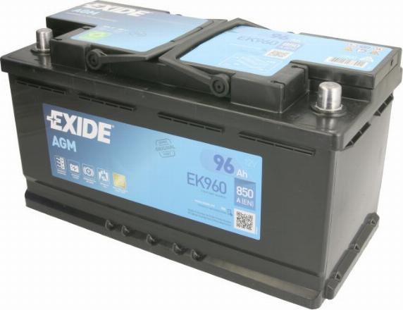 Exide EK960 - Startera akumulatoru baterija ps1.lv