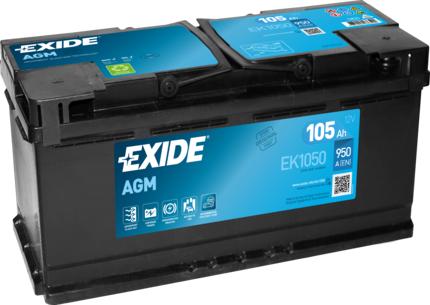 Exide EK1050 - Startera akumulatoru baterija ps1.lv
