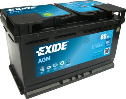 Exide EK800 - Startera akumulatoru baterija ps1.lv