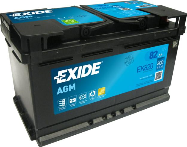 Exide EK820 - Startera akumulatoru baterija ps1.lv