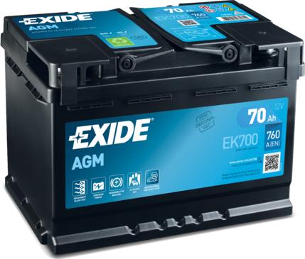 Exide EK700 - Startera akumulatoru baterija ps1.lv