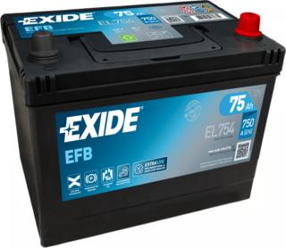 Exide EL754 - Startera akumulatoru baterija ps1.lv