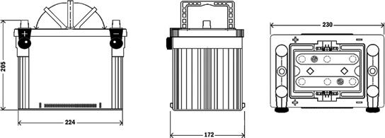 Exide EX900 - Startera akumulatoru baterija ps1.lv