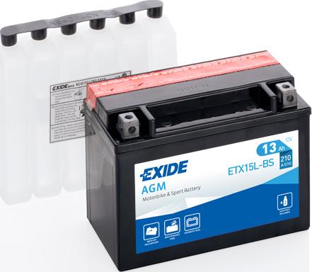 Exide ETX15L-BS - Startera akumulatoru baterija ps1.lv