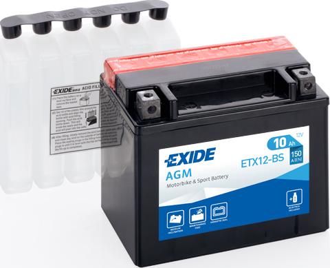 Exide ETX12-BS - Startera akumulatoru baterija ps1.lv