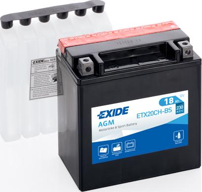 Exide ETX20CH-BS - Startera akumulatoru baterija ps1.lv