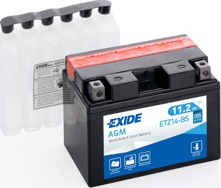 Exide ETZ14-BS - Startera akumulatoru baterija ps1.lv