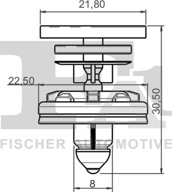 FA1 11-40022.10 - Fiksējošo skavu komplekts, Salona apdare ps1.lv