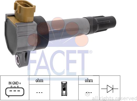 FACET 9.6453 - Aizdedzes spole ps1.lv