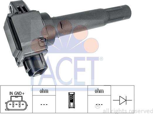 FACET 9.6521 - Aizdedzes spole ps1.lv