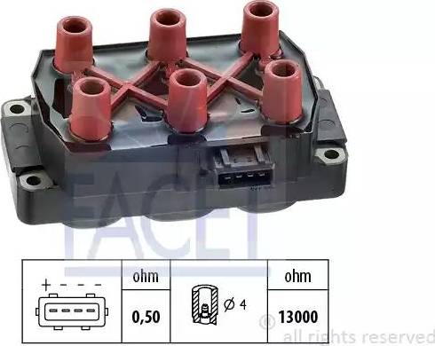 FACET 9.6071 - Aizdedzes spole ps1.lv