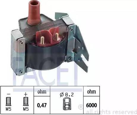 FACET 9.6072 - Aizdedzes spole ps1.lv