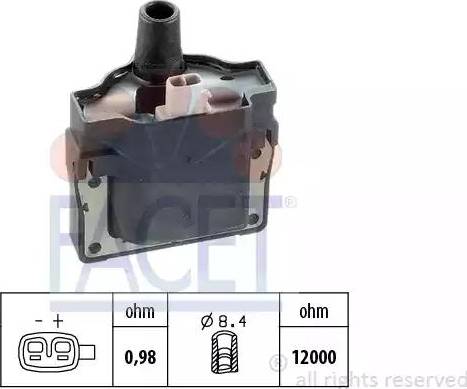 FACET 9.6101 - Aizdedzes spole ps1.lv