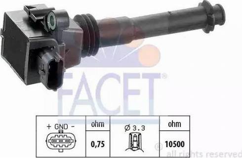 FACET 9.6282 - Aizdedzes spole ps1.lv